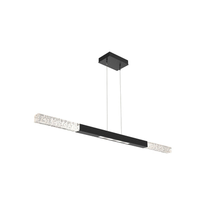 Axis Moda Linear LED Chandelier in Matte Black (48.1-Inch).