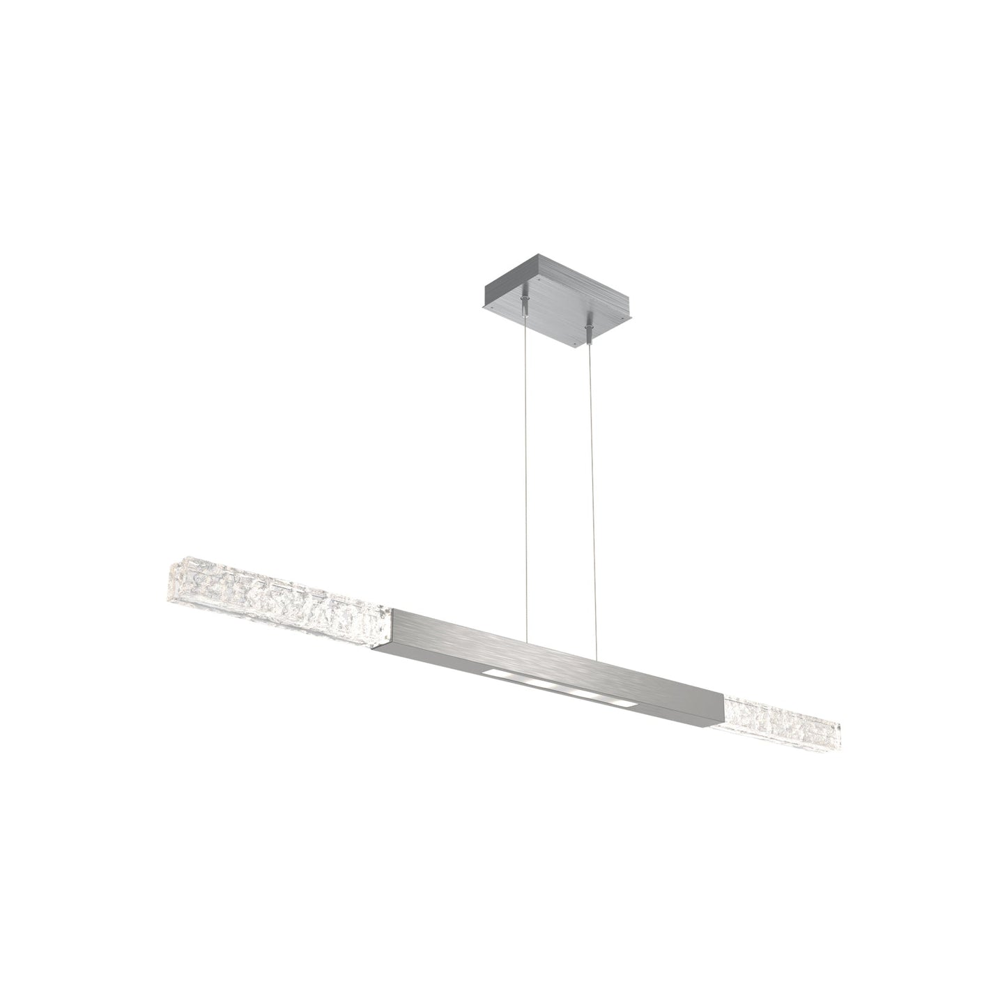 Axis Moda Linear LED Chandelier in Satin Nickel (48.1-Inch).