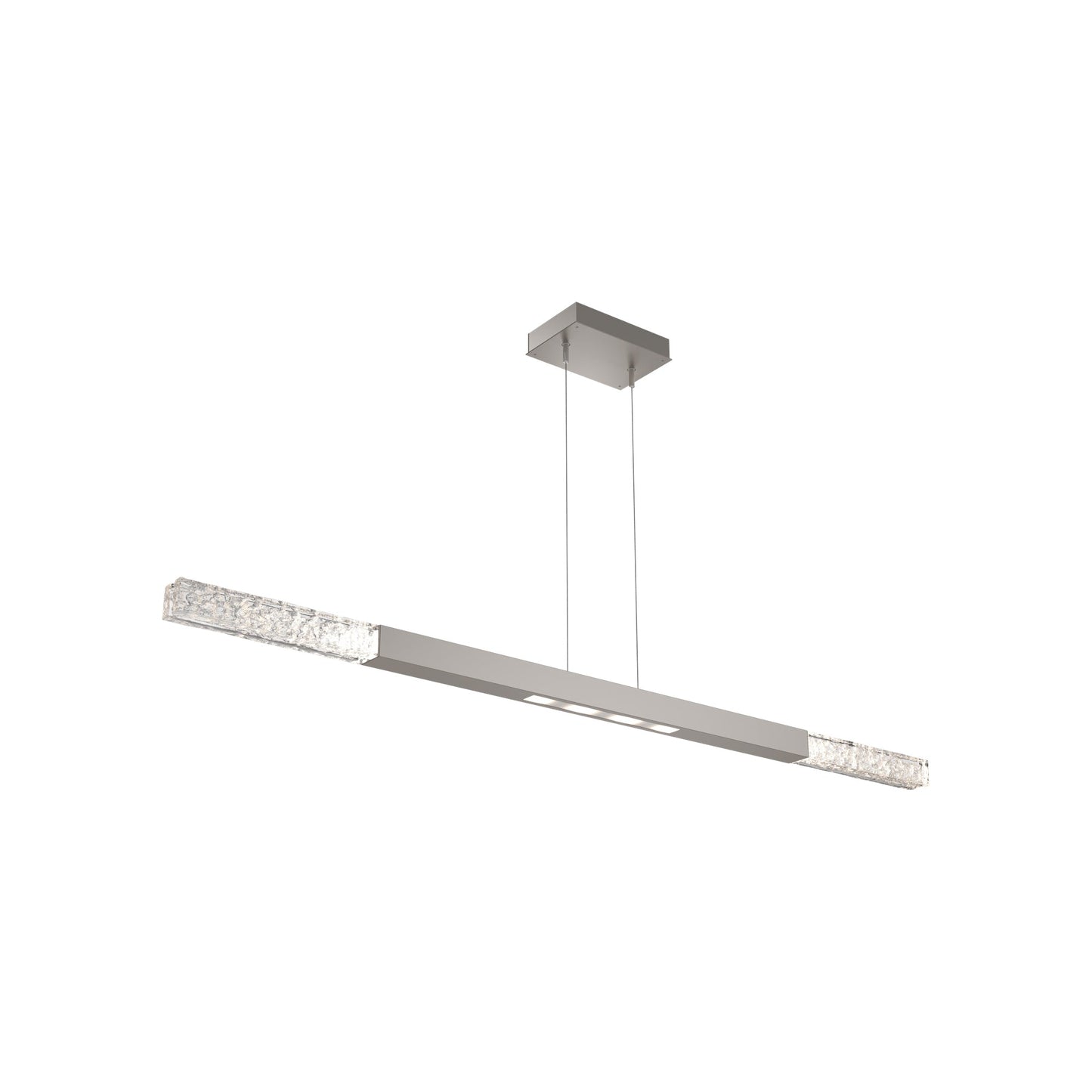 Axis Moda Linear LED Chandelier in Beige Silver (62.1-Inch).