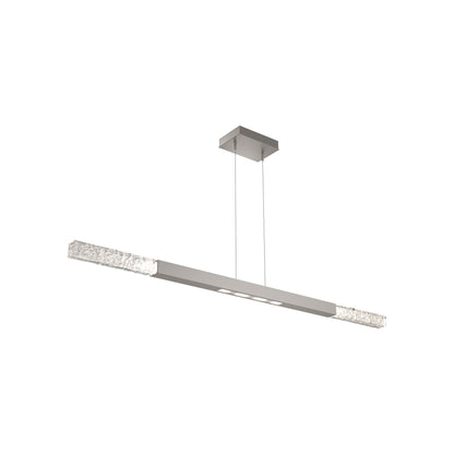Axis Moda Linear LED Chandelier in Beige Silver (62.1-Inch).