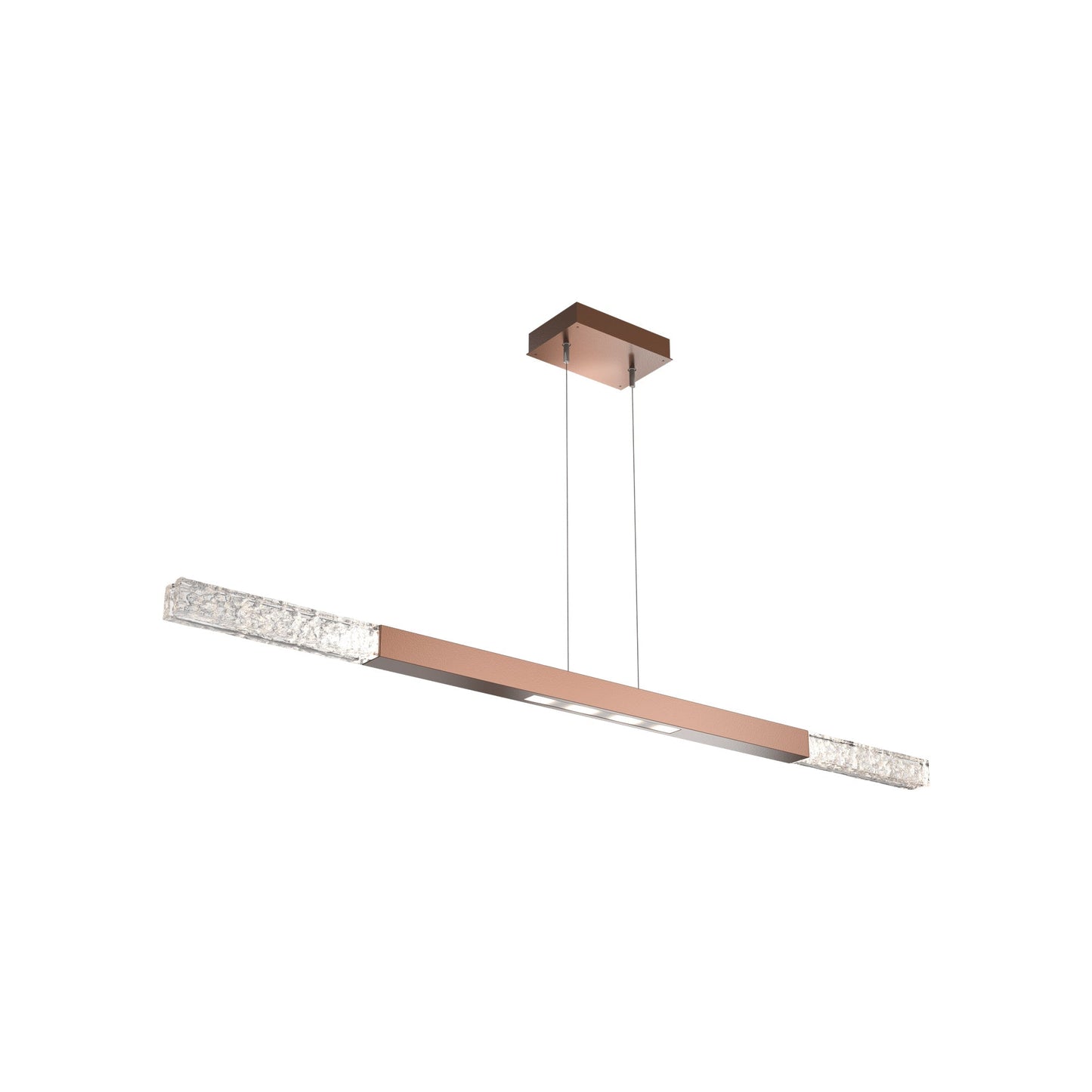 Axis Moda Linear LED Chandelier in Burnished Bronze (62.1-Inch).