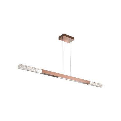 Axis Moda Linear LED Chandelier in Burnished Bronze (62.1-Inch).