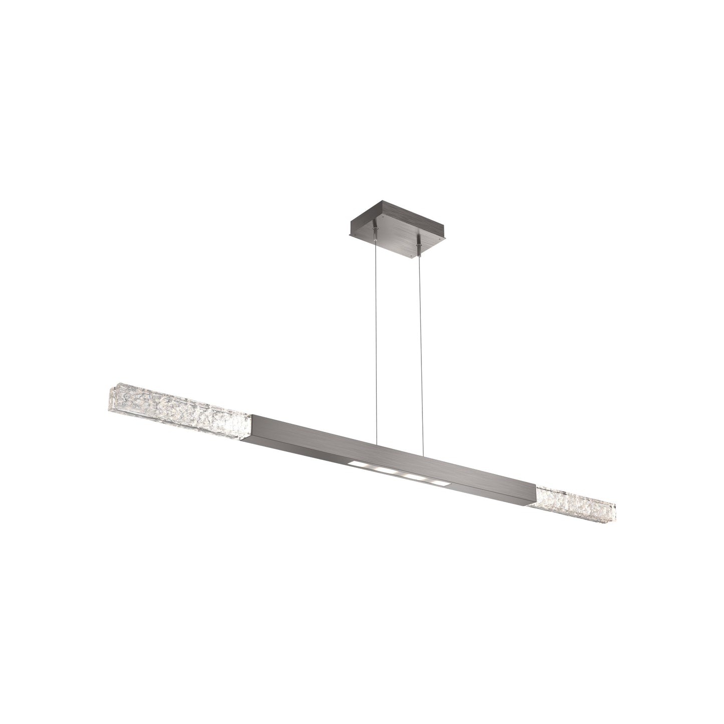 Axis Moda Linear LED Chandelier in Gunmetal (62.1-Inch).