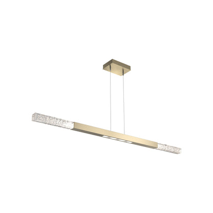 Axis Moda Linear LED Chandelier in Heritage Brass (62.1-Inch).