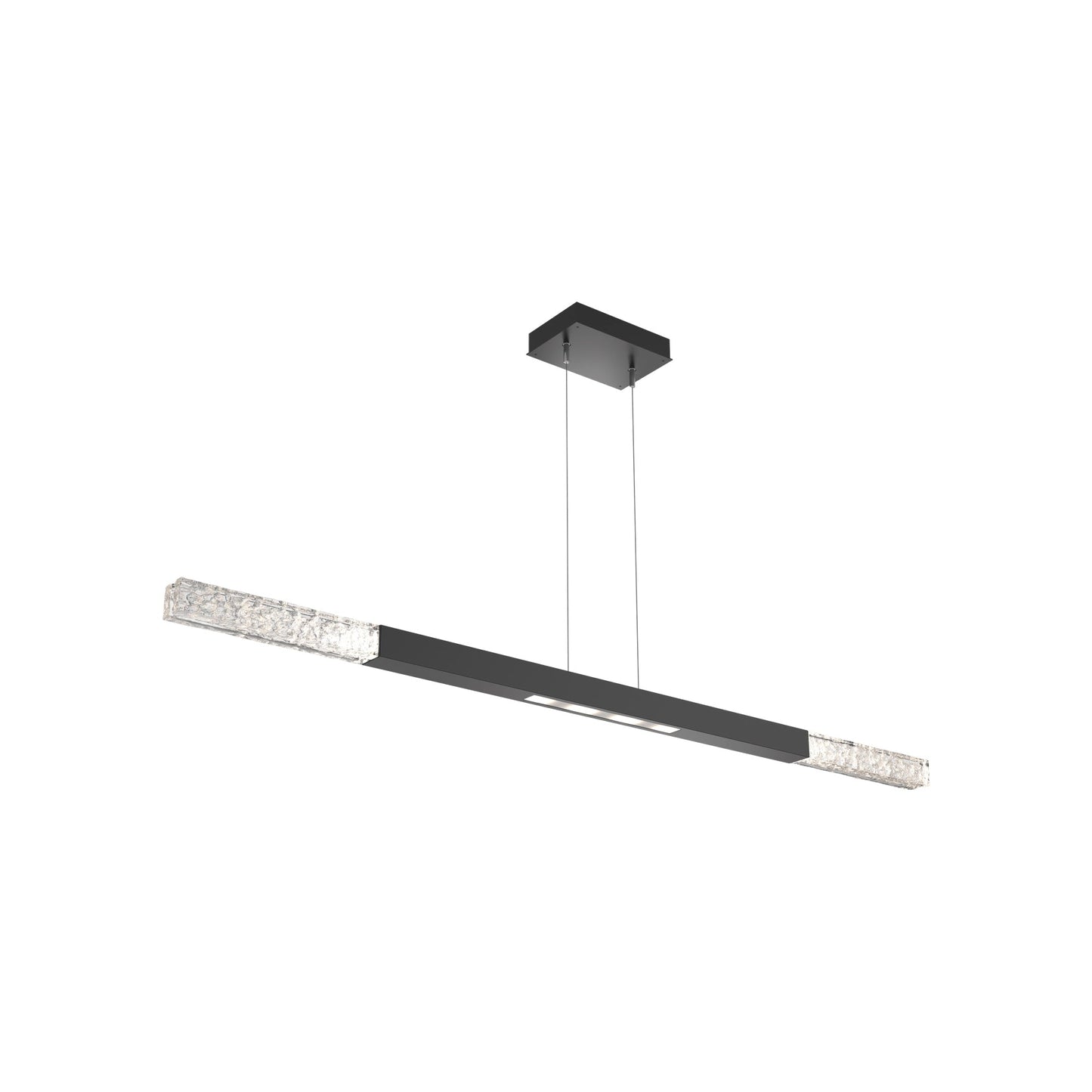 Axis Moda Linear LED Chandelier in Matte Black (62.1-Inch).