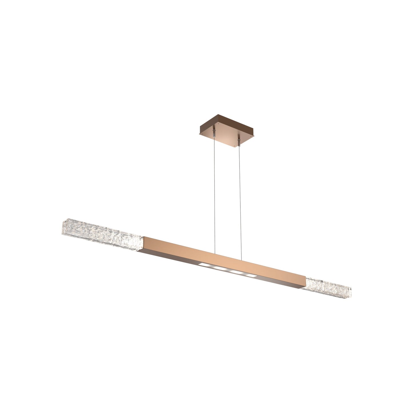 Axis Moda Linear LED Chandelier in Novel Brass (62.1-Inch).