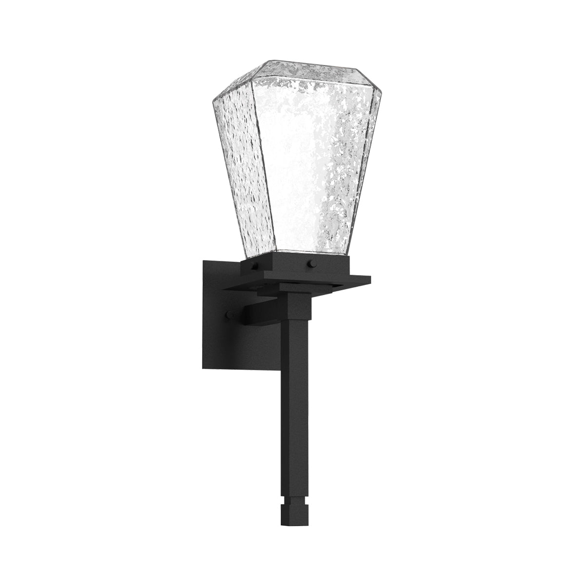 Beacon Outdoor LED Wall Light in Textured Black.