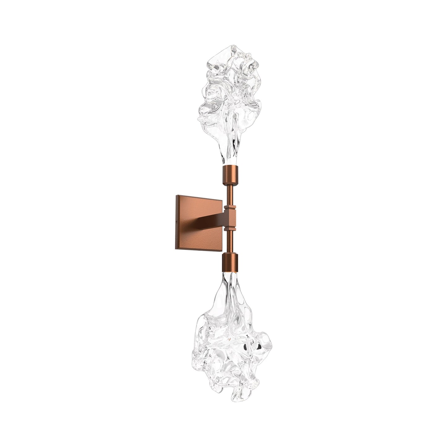 Blossom Double LED Wall Light in Burnished Bronze.