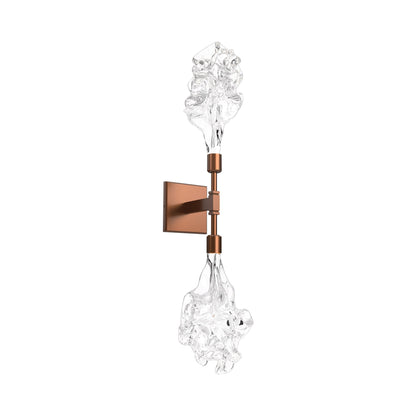 Blossom Double LED Wall Light in Burnished Bronze.
