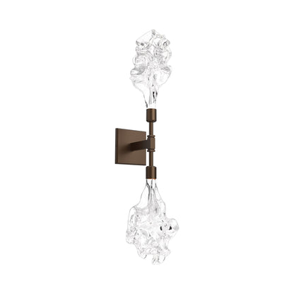 Blossom Double LED Wall Light in Flat Bronze.