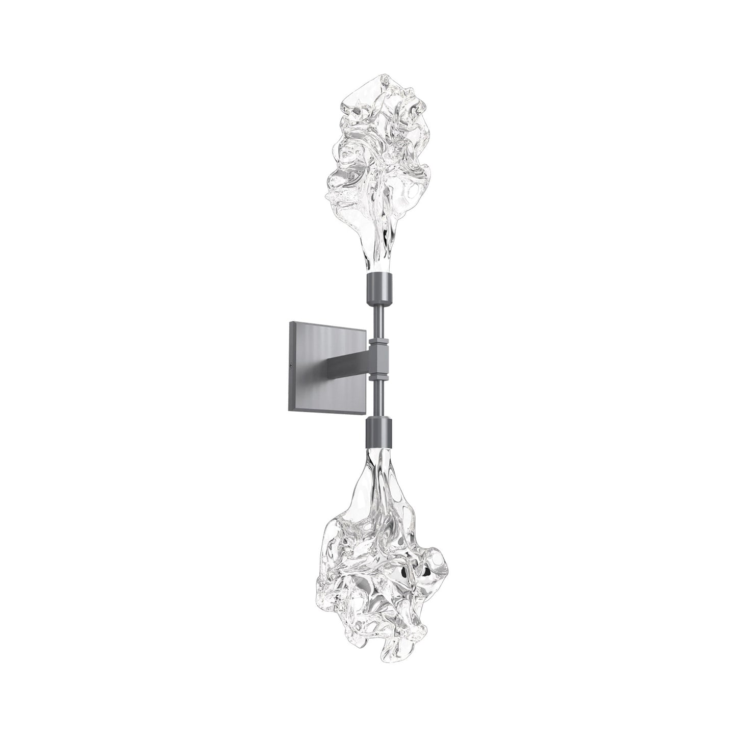 Blossom Double LED Wall Light in Gunmetal.