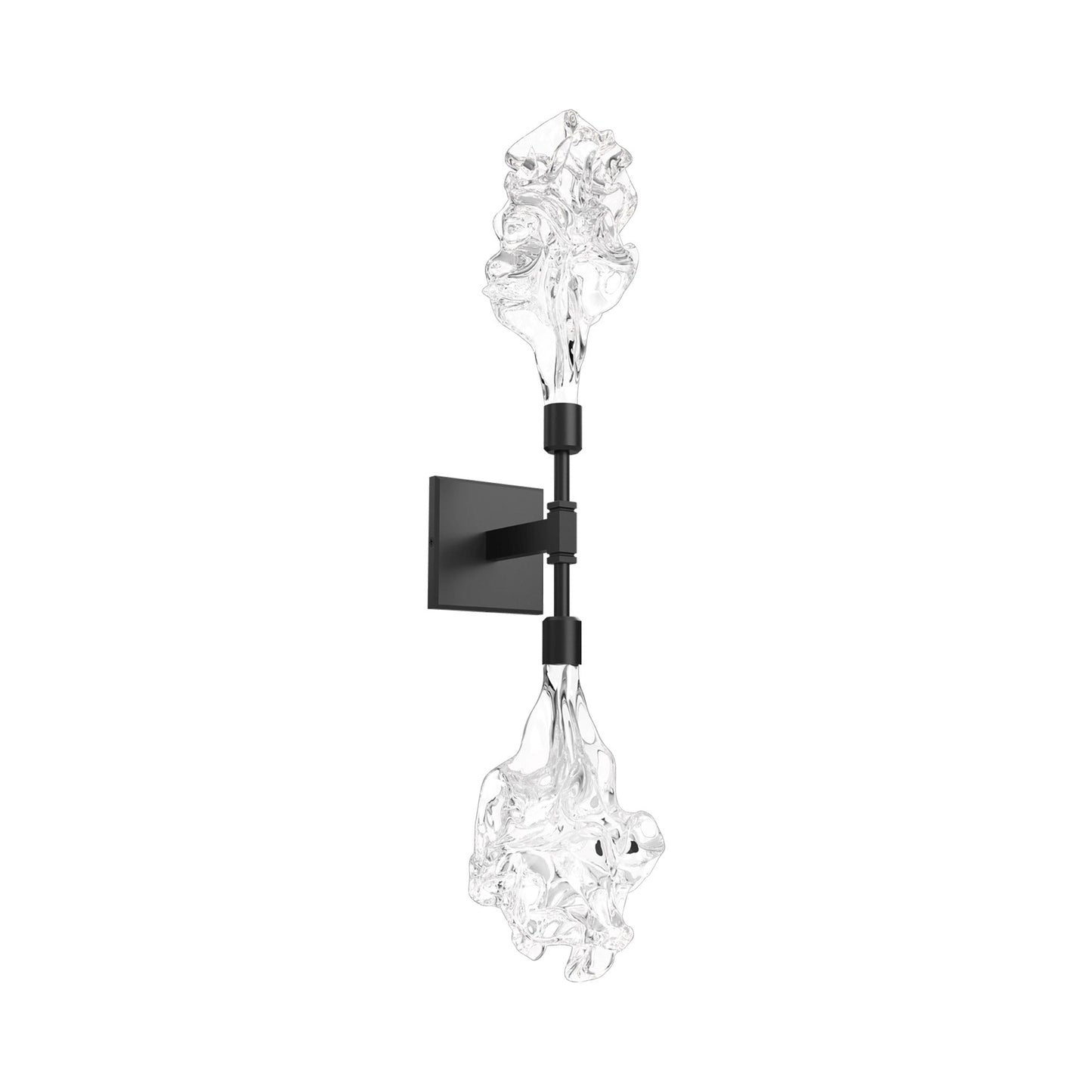 Blossom Double LED Wall Light in Matte Black.