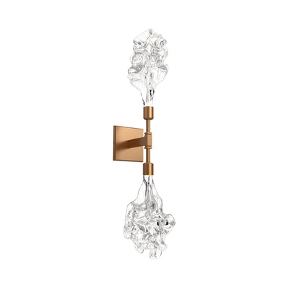 Blossom Double LED Wall Light in Novel Brass.