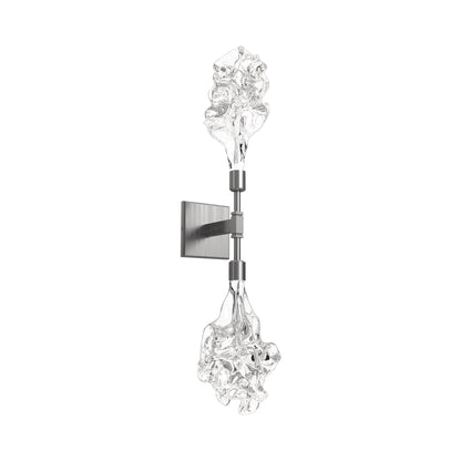 Blossom Double LED Wall Light in Satin Nickel.