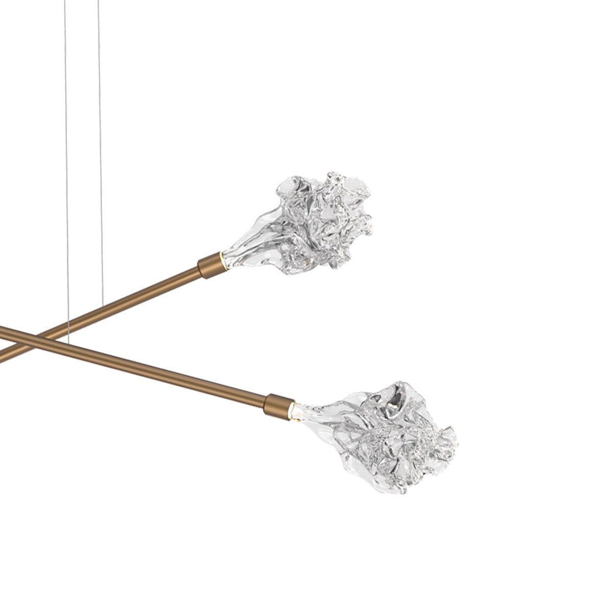 Blossom Double Moda Linear LED Chandelier in Detail.