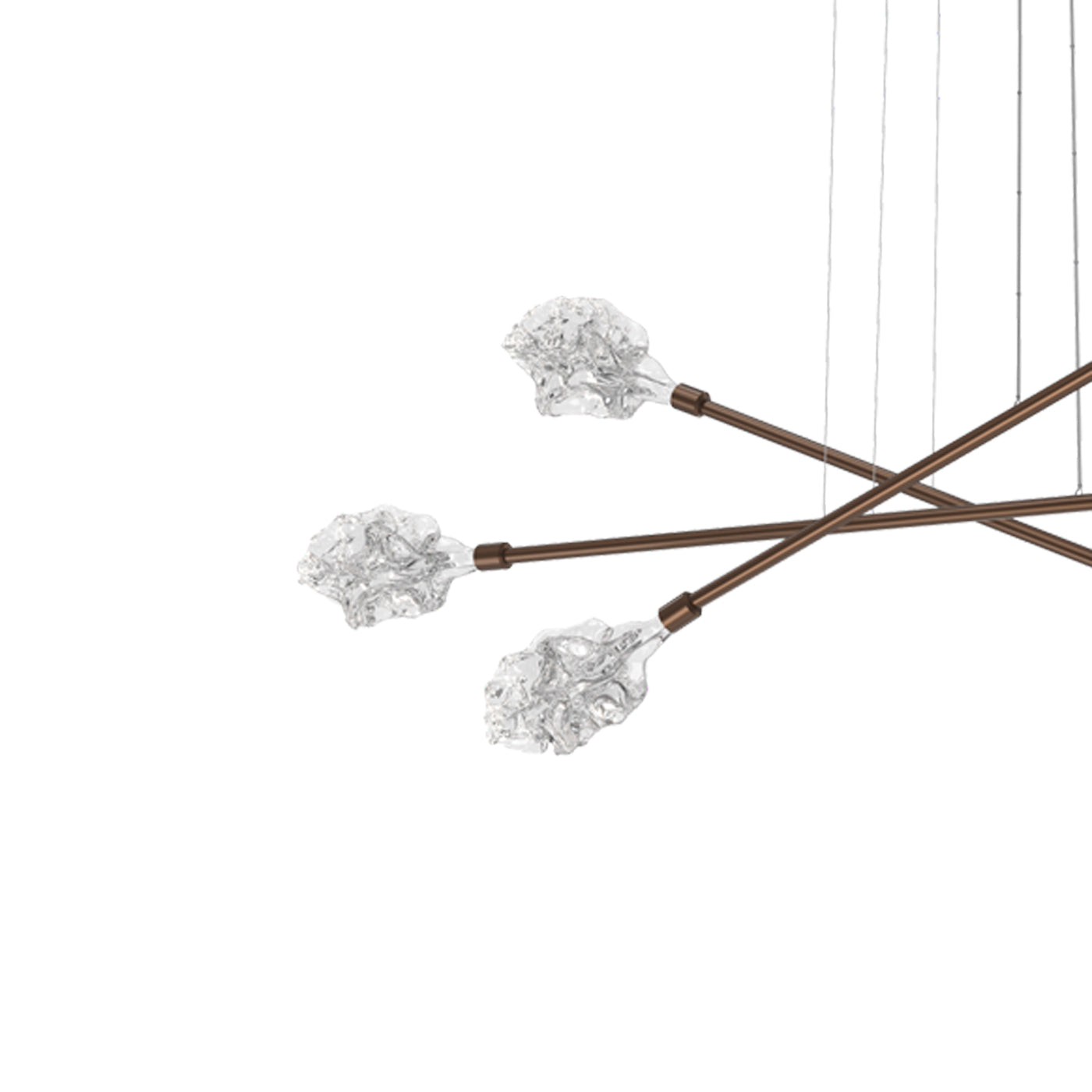 Blossom Triple Moda Linear LED Chandelier in Detail.