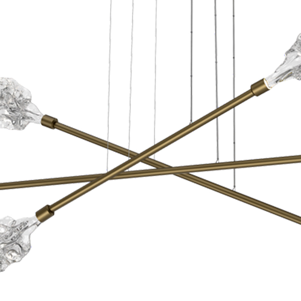 Blossom Triple Moda Linear LED Chandelier in Detail.