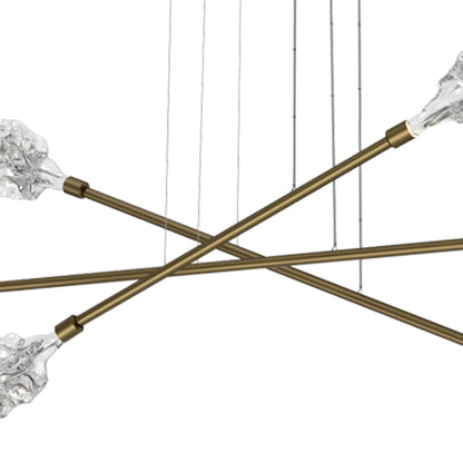 Blossom Triple Moda Linear LED Chandelier in Detail.