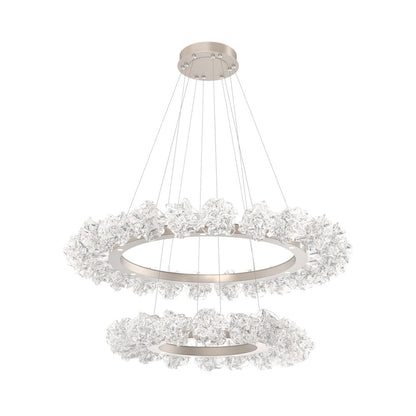 Blossom Two-Tier Ring LED Chandelier.