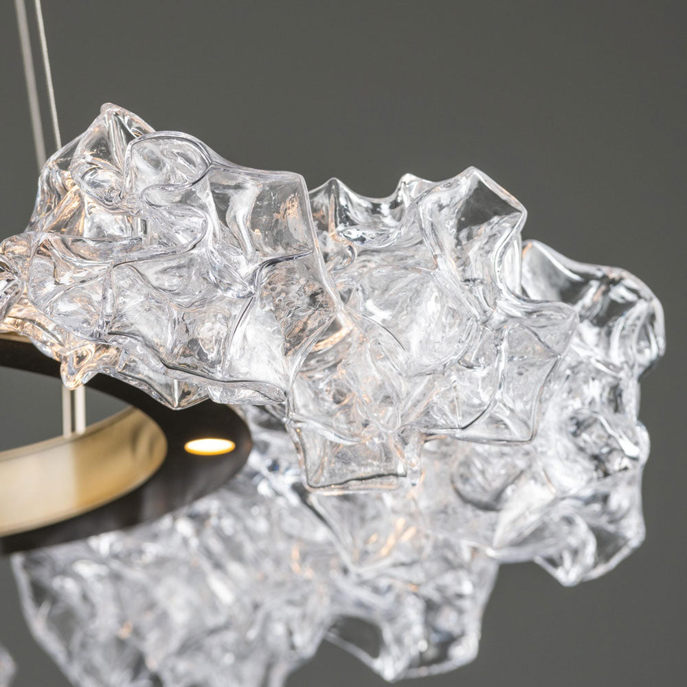 Blossom Two-Tier Ring LED Chandelier in Detail.