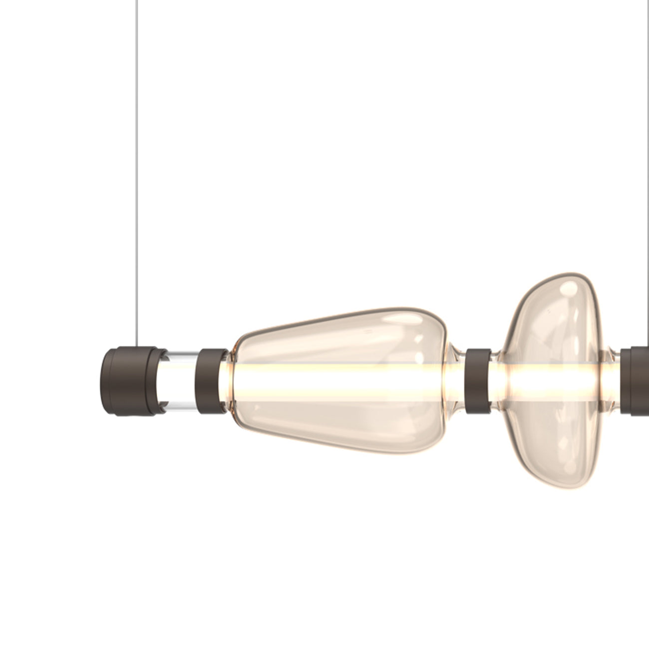Bolla Mandrel Linear LED Chandelier in Detail.