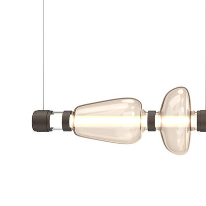 Bolla Mandrel Linear LED Chandelier in Detail.