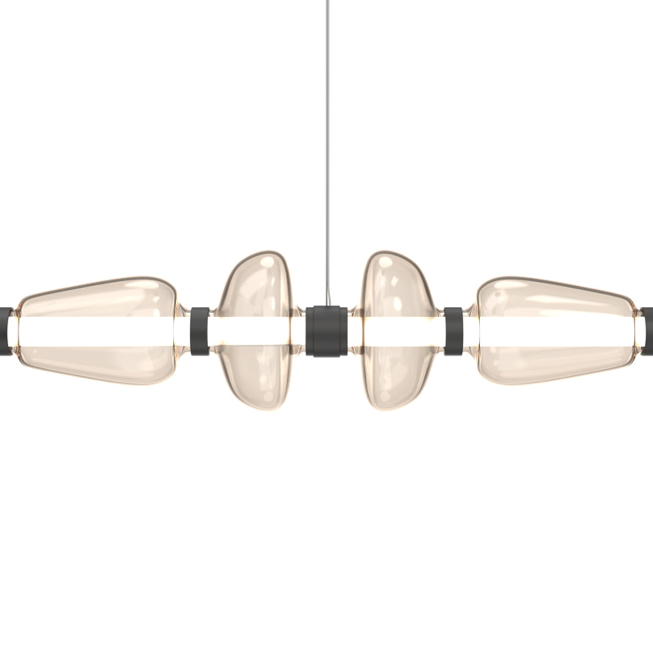 Bolla Mandrel Linear LED Chandelier in Detail.
