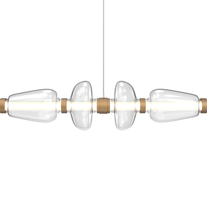 Bolla Mandrel Linear LED Chandelier in Detail.