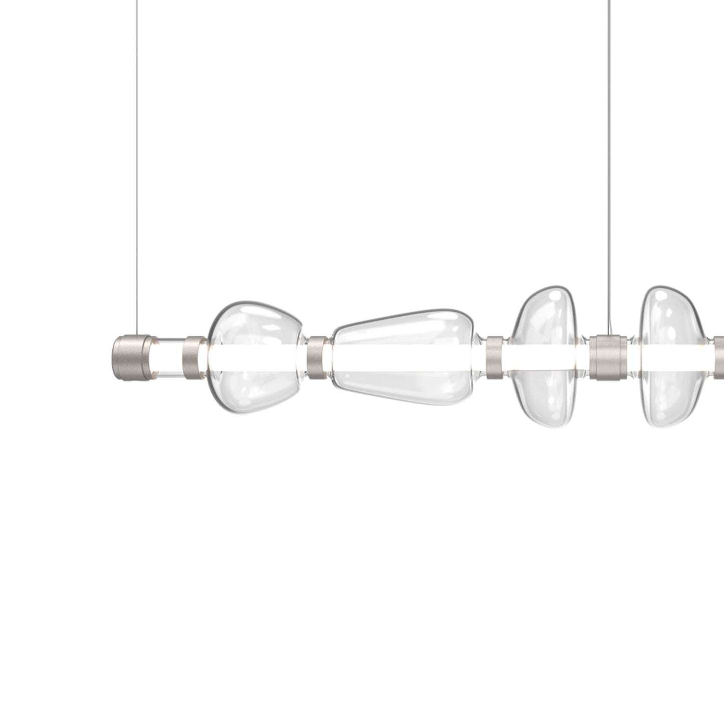 Bolla Mandrel Linear LED Chandelier in Detail.