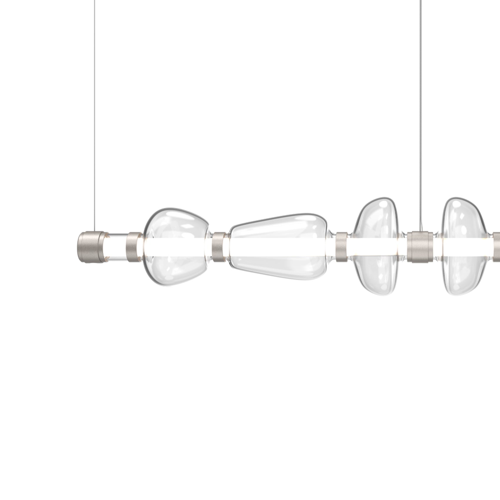 Bolla Mandrel Linear LED Chandelier in Detail.