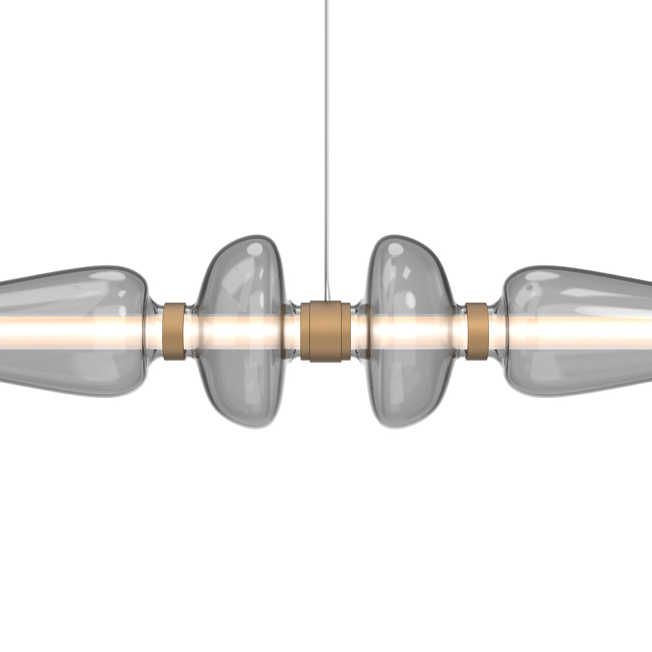 Bolla Mandrel Linear LED Chandelier in Detail.
