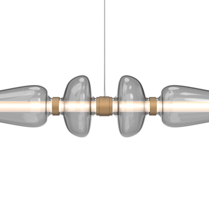Bolla Mandrel Linear LED Chandelier in Detail.