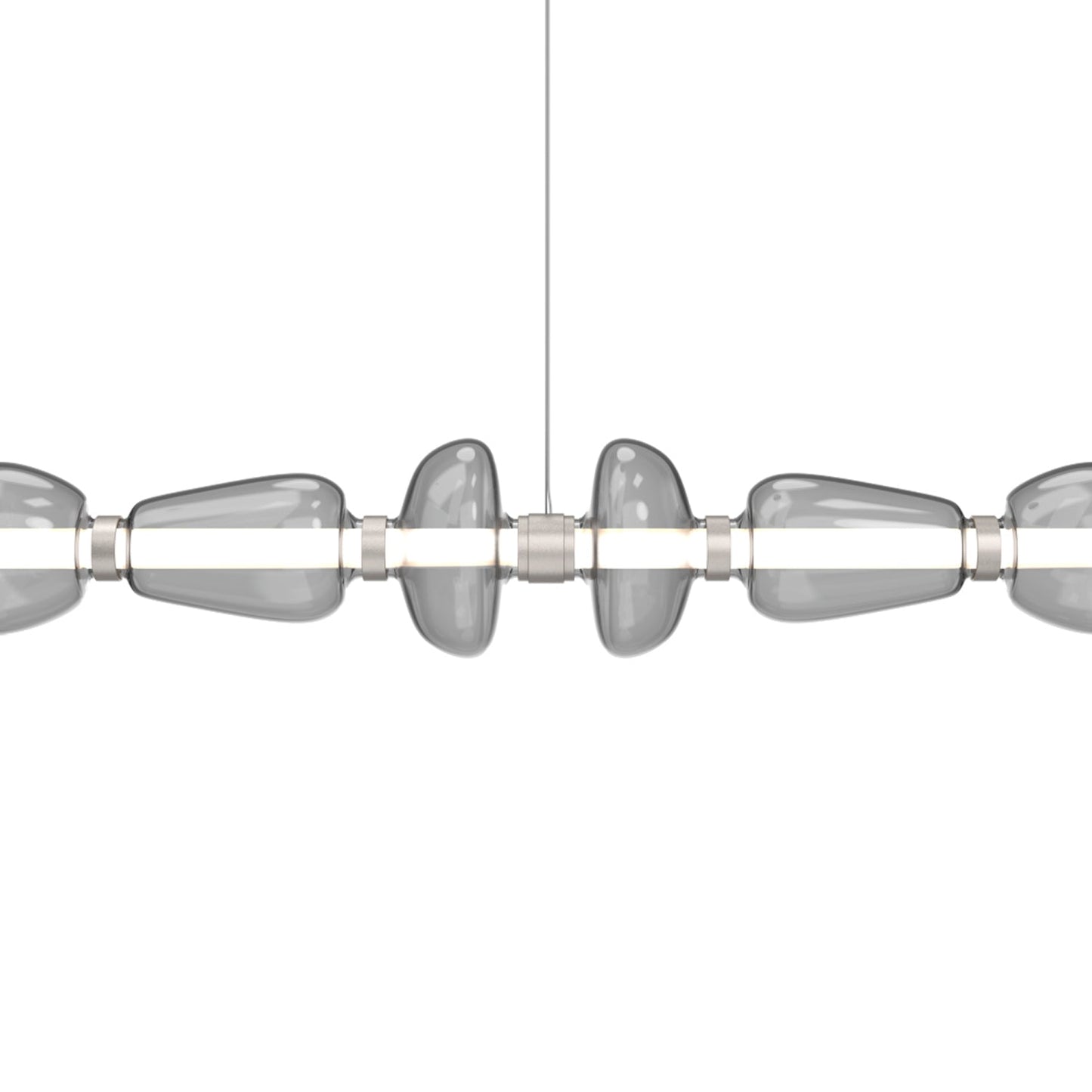 Bolla Mandrel Linear LED Chandelier in Detail.