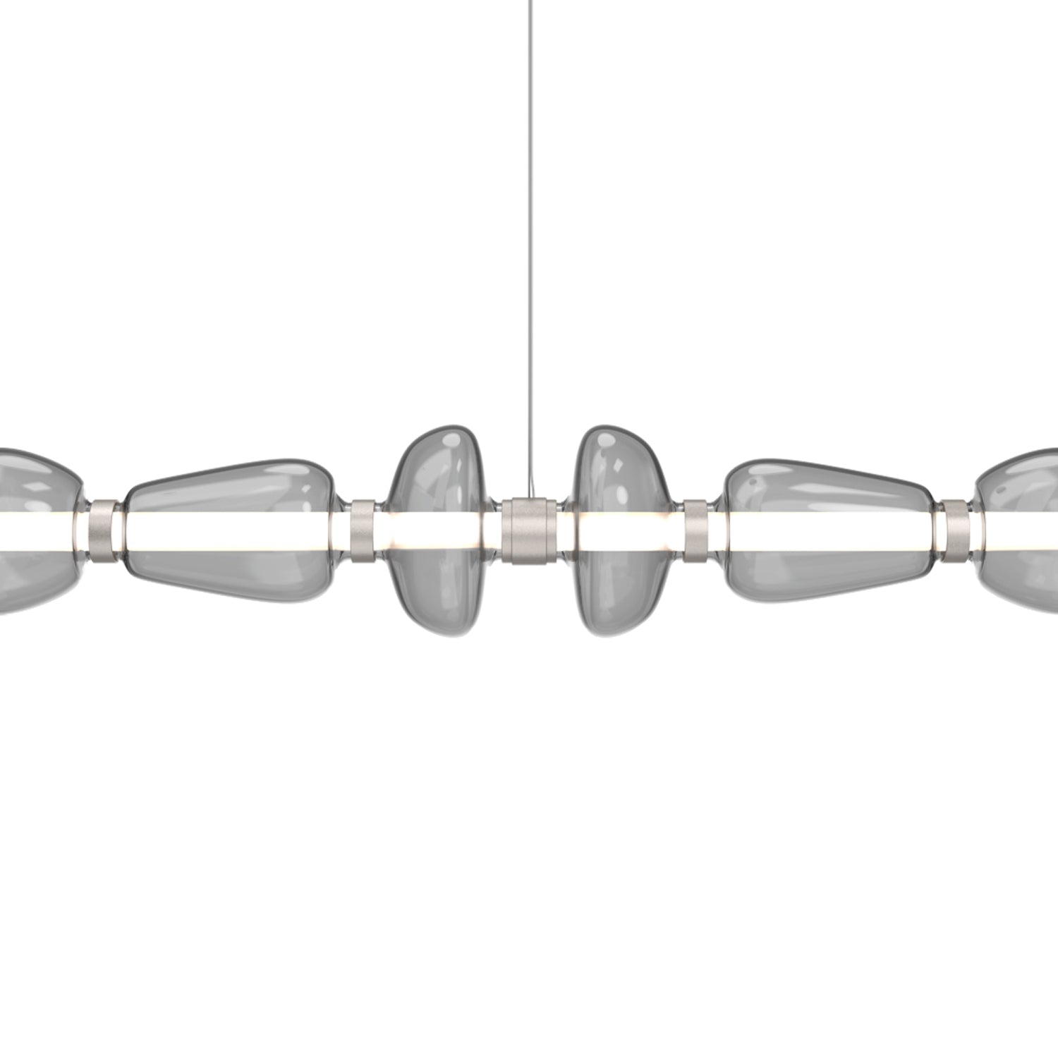 Bolla Mandrel Linear LED Chandelier in Detail.