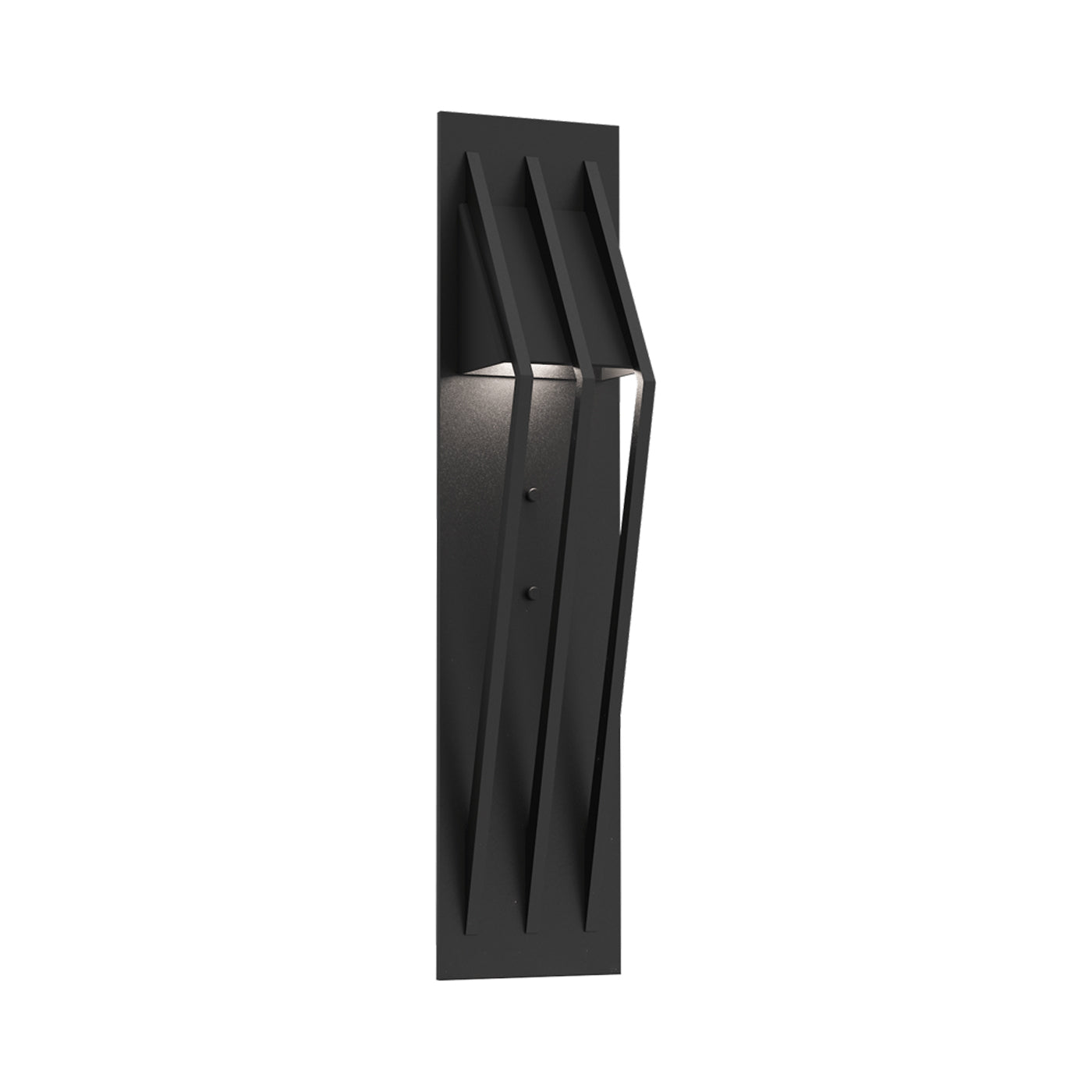Bridge Outdoor LED Wall Light in Textured Black (24-Inch).