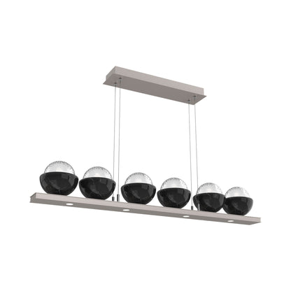 Cabochon Clear Linear LED Chandelier.
