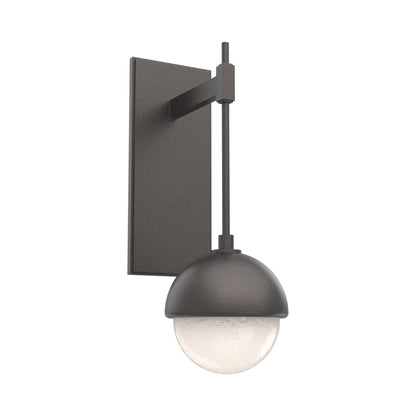 Cabochon Tempo LED Wall Light in Graphite/White Blown Glass (Matching Finish).