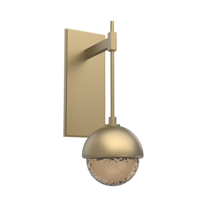 Cabochon Tempo LED Wall Light in Gilded Brass/Bronze Blown Glass (Matching Finish).