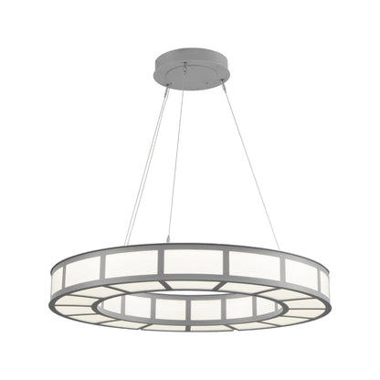 Carlyle LED Chandelier in Beige Silver (35.5-Inch).