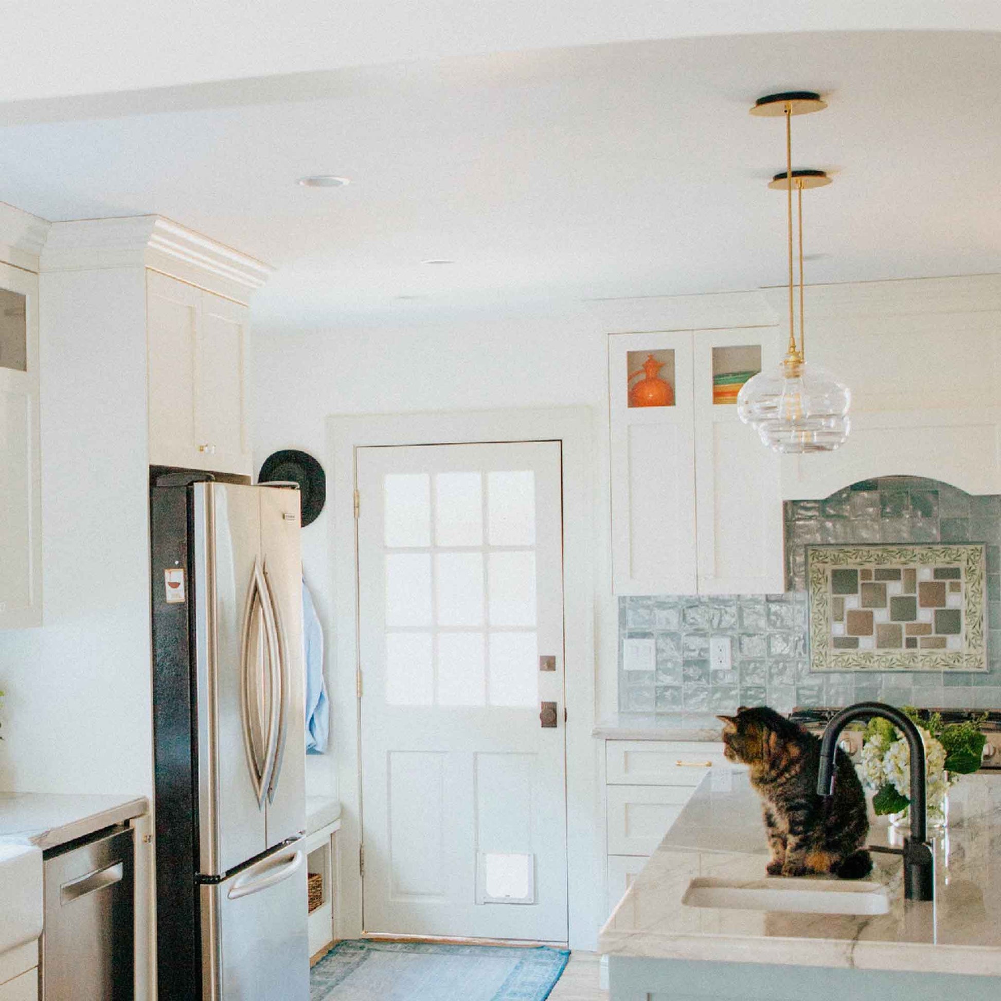 Coppa Pendant Light in kitchen.