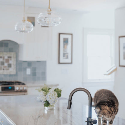 Coppa Pendant Light in kitchen.