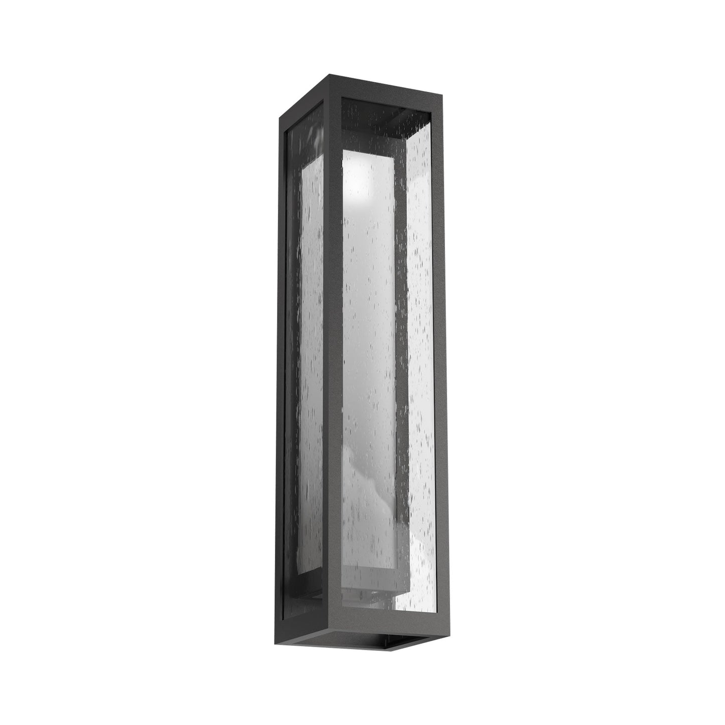 Double Box Cover Outdoor LED Wall Light in Argento Grey (26-Inch).