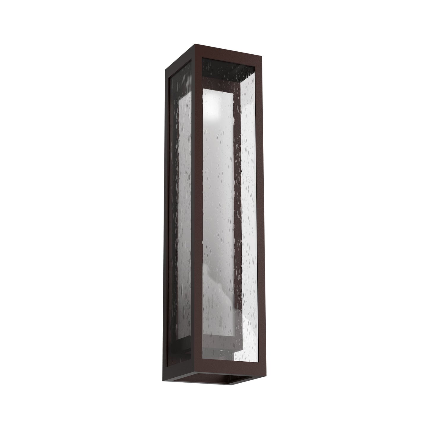 Double Box Cover Outdoor LED Wall Light in Statuary Bronze (26-Inch).