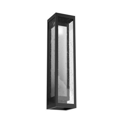 Double Box Cover Outdoor LED Wall Light in Textured Black (26-Inch).