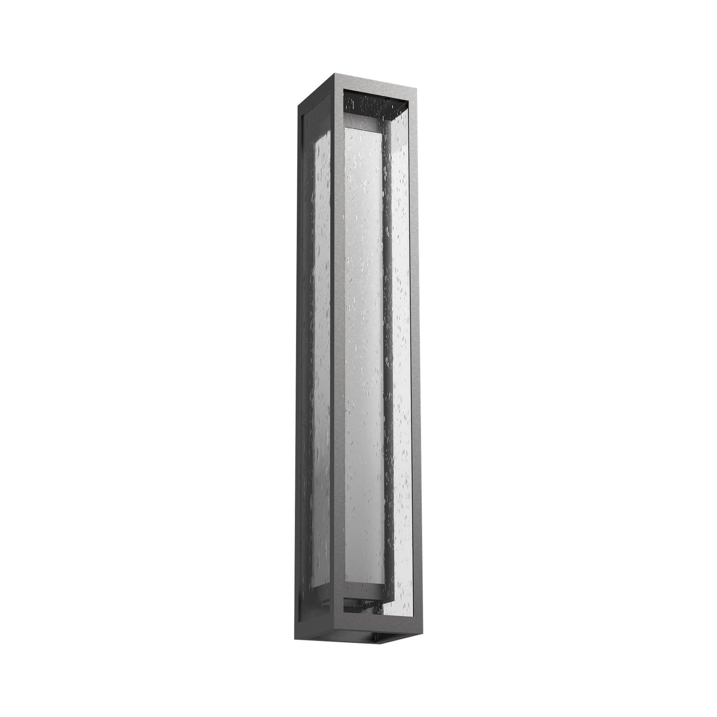 Double Box Cover Outdoor LED Wall Light in Argento Grey (36-Inch).