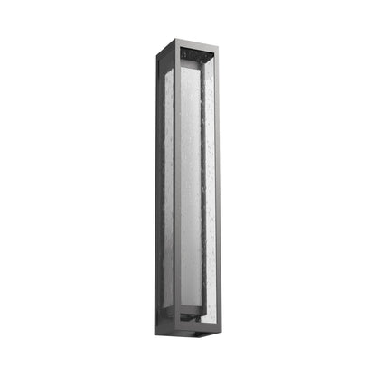 Double Box Cover Outdoor LED Wall Light in Argento Grey (36-Inch).