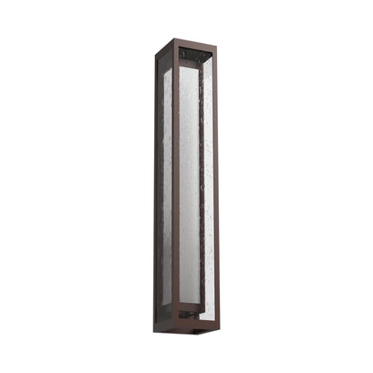 Double Box Cover Outdoor LED Wall Light in Statuary Bronze (36-Inch).