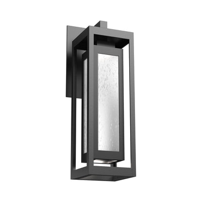 Double Box Outdoor LED Wall Light in Argento Grey.