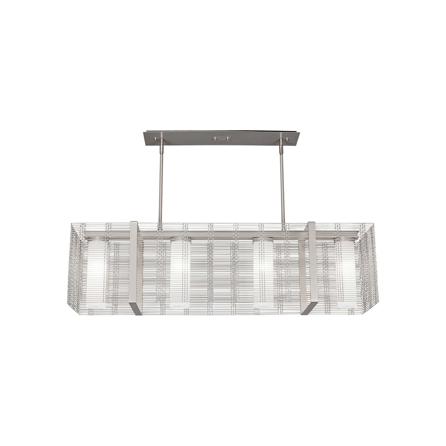 Downtown Mesh Linear LED Chandelier.