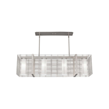 Downtown Mesh Linear LED Chandelier.